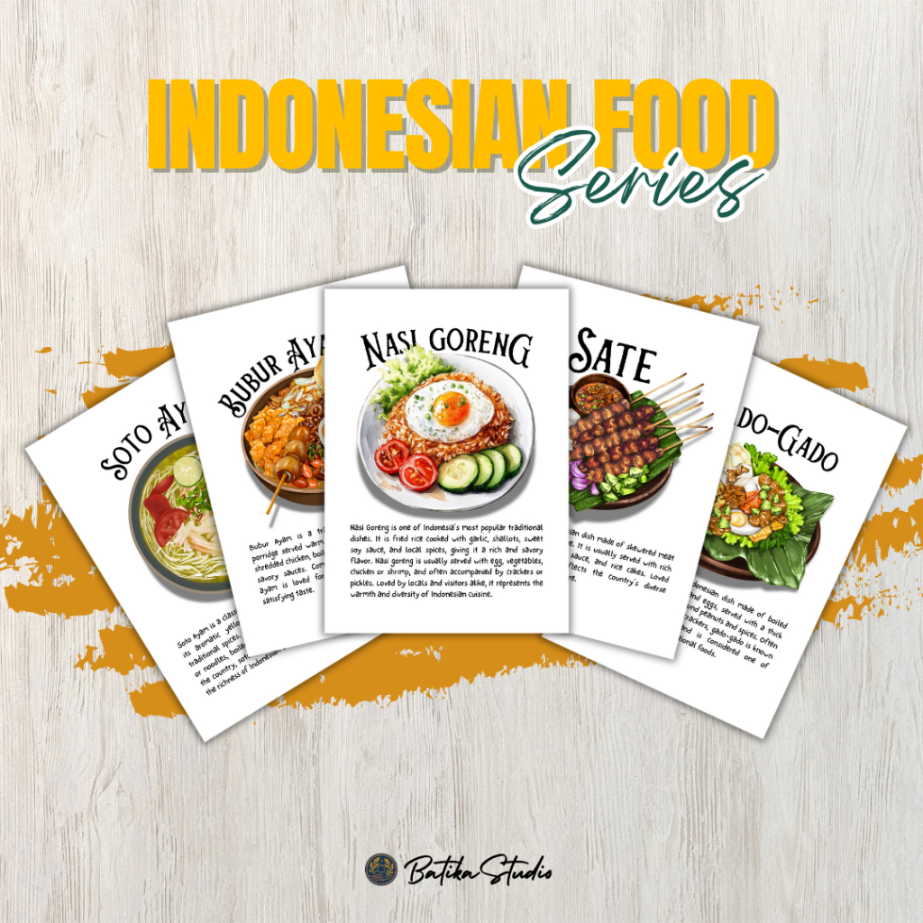Postcard Kuliner Indonesia A6 Concorde Paper