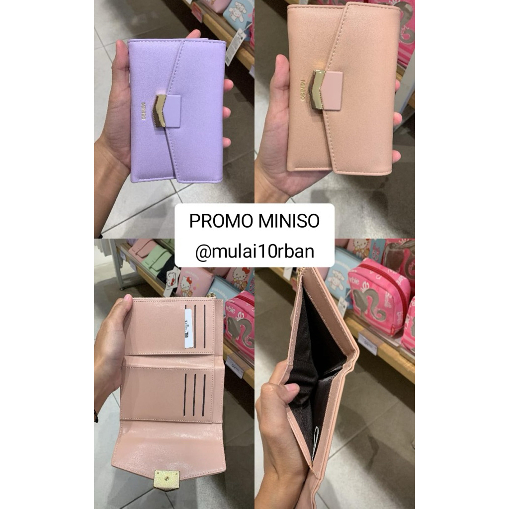 miniso dompet cewek dompet perempuan dompet wanita dompet cewe dompet lipat dompet kecil dompet mini