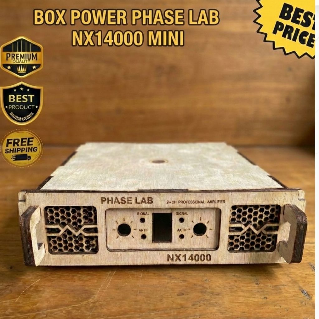 Box Power Mini Model PHASE LAB NX14000 cocok untuk kit TPA3116, TPA 3110 dan sejenisnya