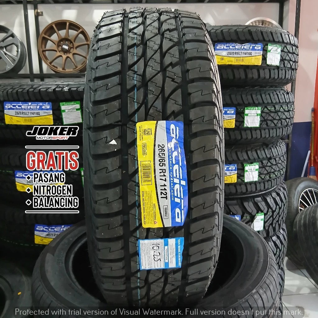 BAN FORTUNER PAJERO 265 65 R17 ACCELERA OMIKRON A/T