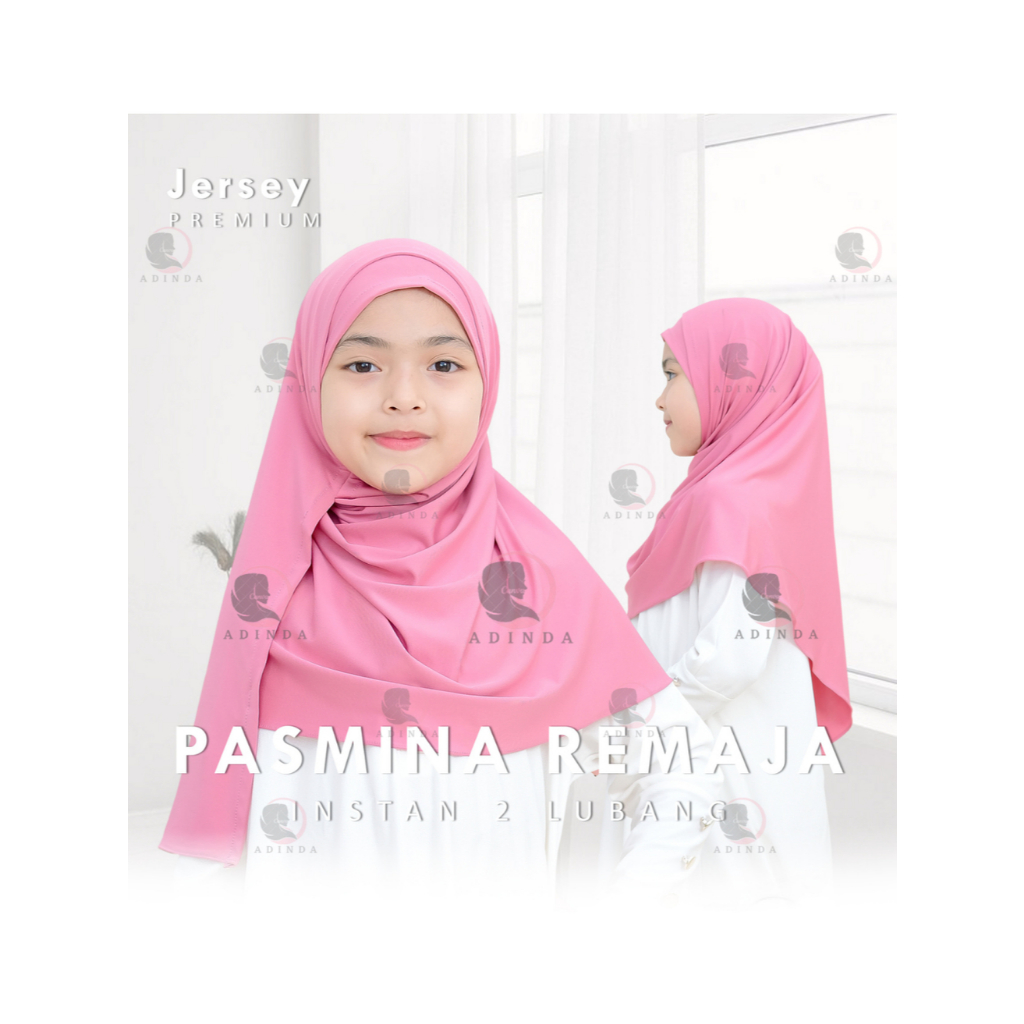 HIjab Pashmina Instan anak 2 in 1,Hijab Pashmina instan anak 6-13 Tahun