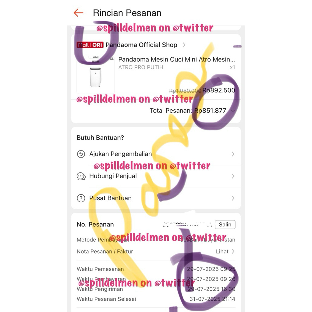 PRELOVED MESIN CUCI MINI 4.5kg PANDAOMA