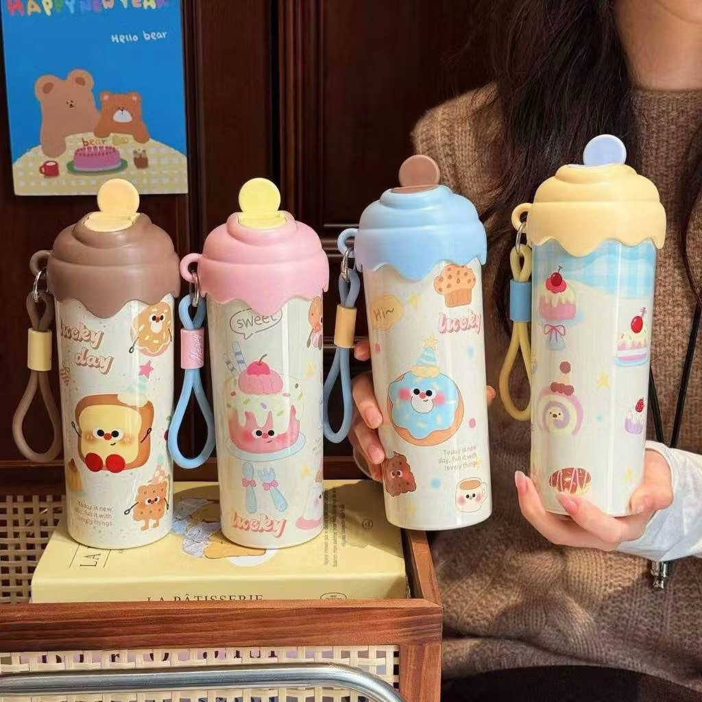 Tumbler Sweet Tale Melted Cup Ice Cream 600ml Stainless SUS 316 / Botol Tumbler Thermos Viral / Tumb