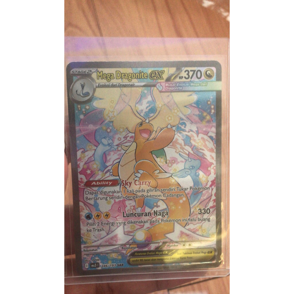 Kartu pokemon tcg dragonite ex SAR