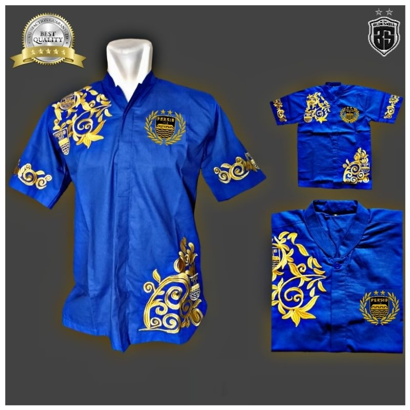 Baju koko persib bandung lengan pendek pria dewasa terbaru atasan fashion muslim baju muslim