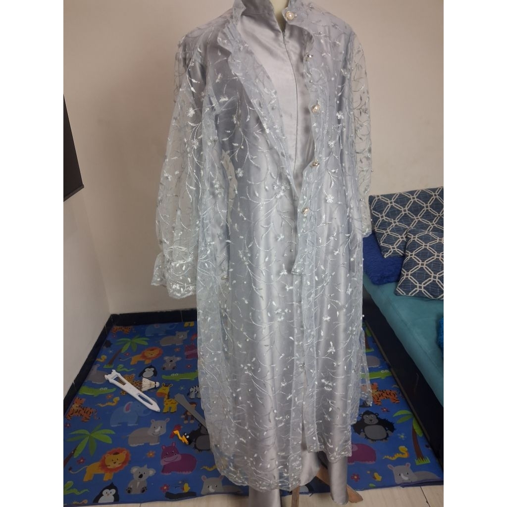 one set outer brukat dan gamis