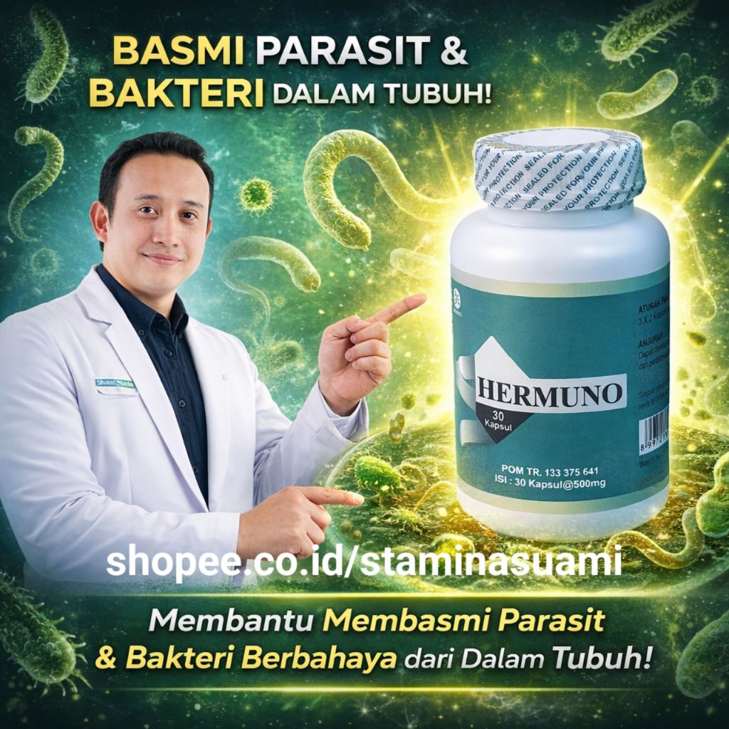 HERMUNO ASLI 100% ORIGINAL OBAT HERMUNO OBAT ANTI PARASIT DALAM TUBUH AMPUH TERBUKTI KHASIATNYA