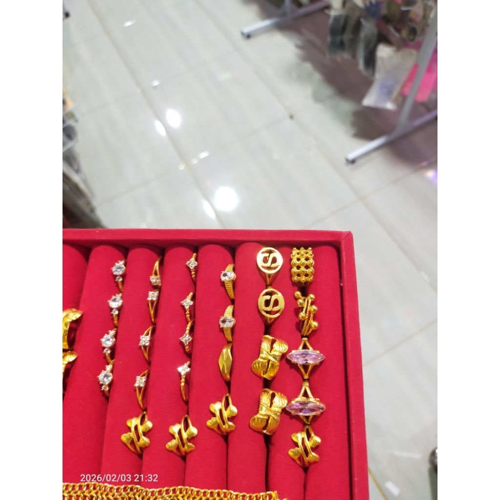 Cincin Mata Putih Koin Asli 91,Asli koin bahan uang 500an,Kuningan