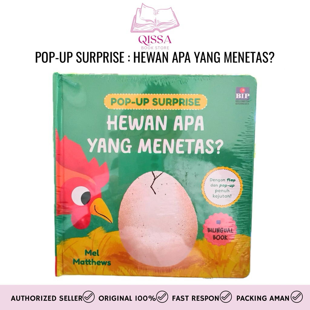 [ READY STOCK ] Pop-Up Surprise Hewan Apa yang Menetas? | Buku Anak | Buku Hewan Anak | Pop Up Book 