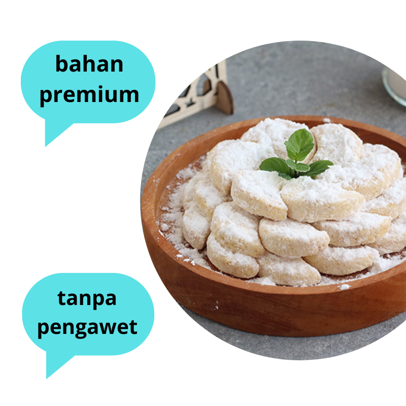 Kue Putri Salju / Kue Kering Putri Salju (±) 250 gram Cemilan Keluarga Murah