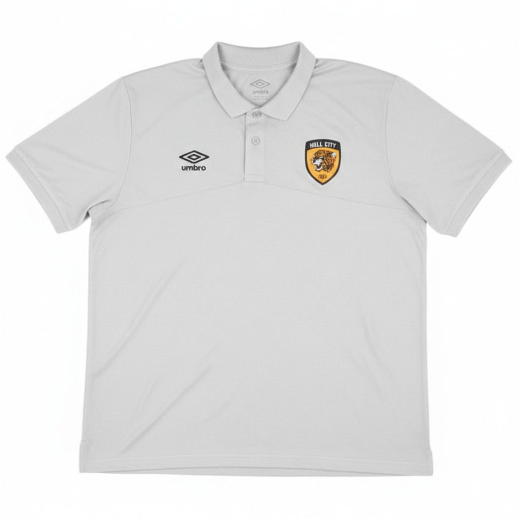 brandeddeals Men Hull City Polo Shirt umbr LightGrey