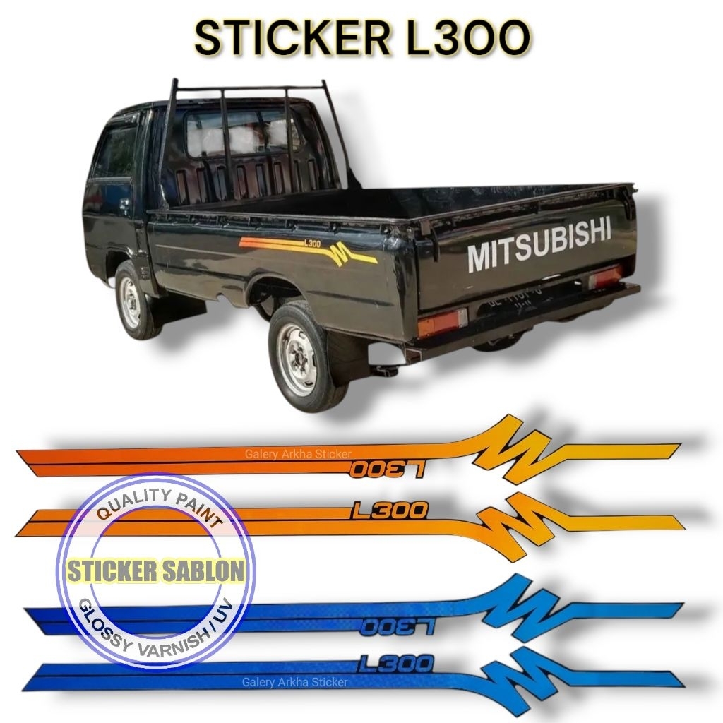 Sticker List Body Mitsubishi L300 Colt Pick Up | Lis Stiker Mobil Bak l300 Kol