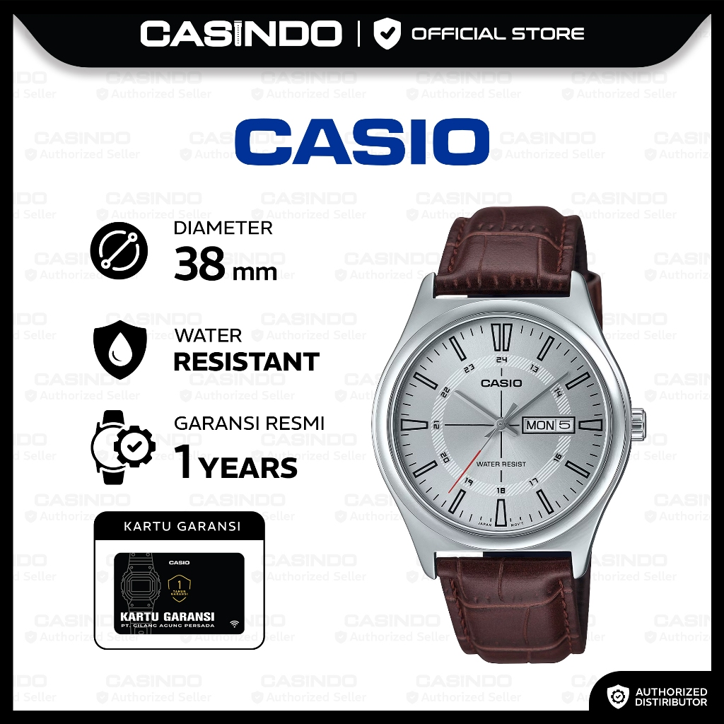 CASIO Jam Tangan Pria Analog MTP-V006L-7CUDF