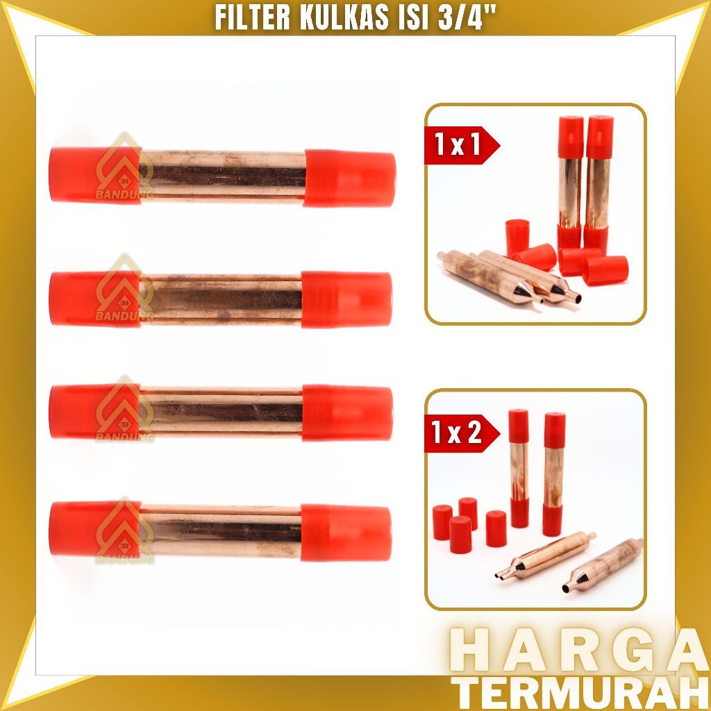 FILTER KULKAS ISI 1 x 2 x 12cm x 3/4" PANJANG | FILTER STARINER ISI | FILTER BUAT KULKAS