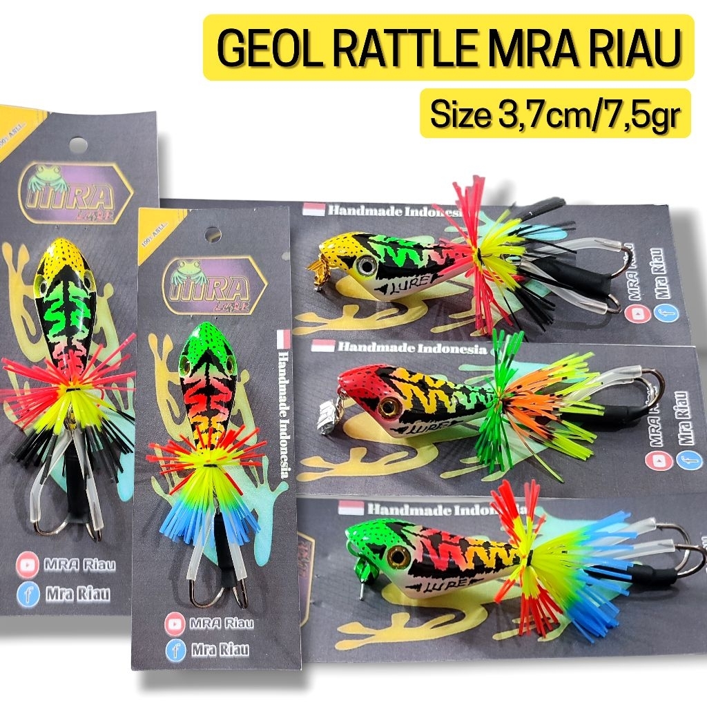 GEOL RATTLE MRA RIAU 3,7CM. lure casting gabus. umpan casting gabus