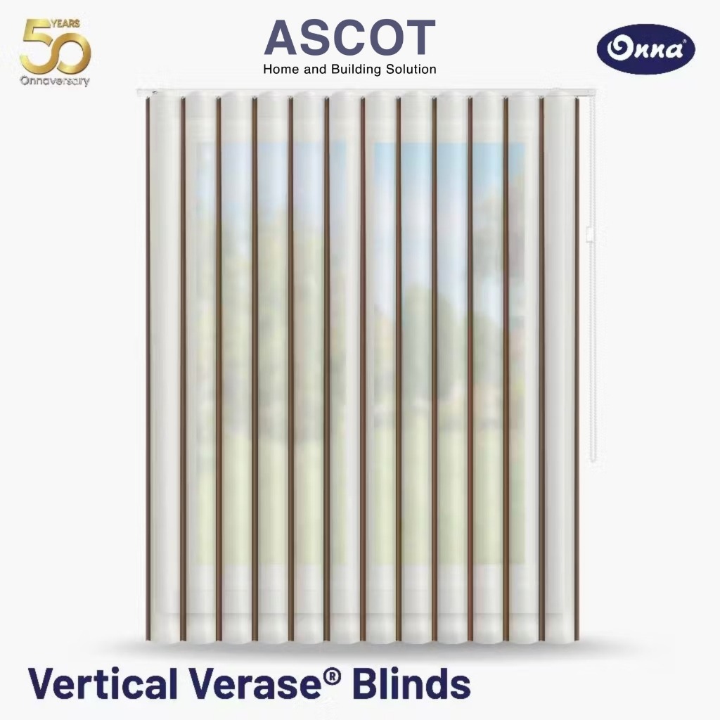 ONNA Vertical Verase Blind Gorden / Tirai Jendela Minimalis Modern (Ukuran Custom)