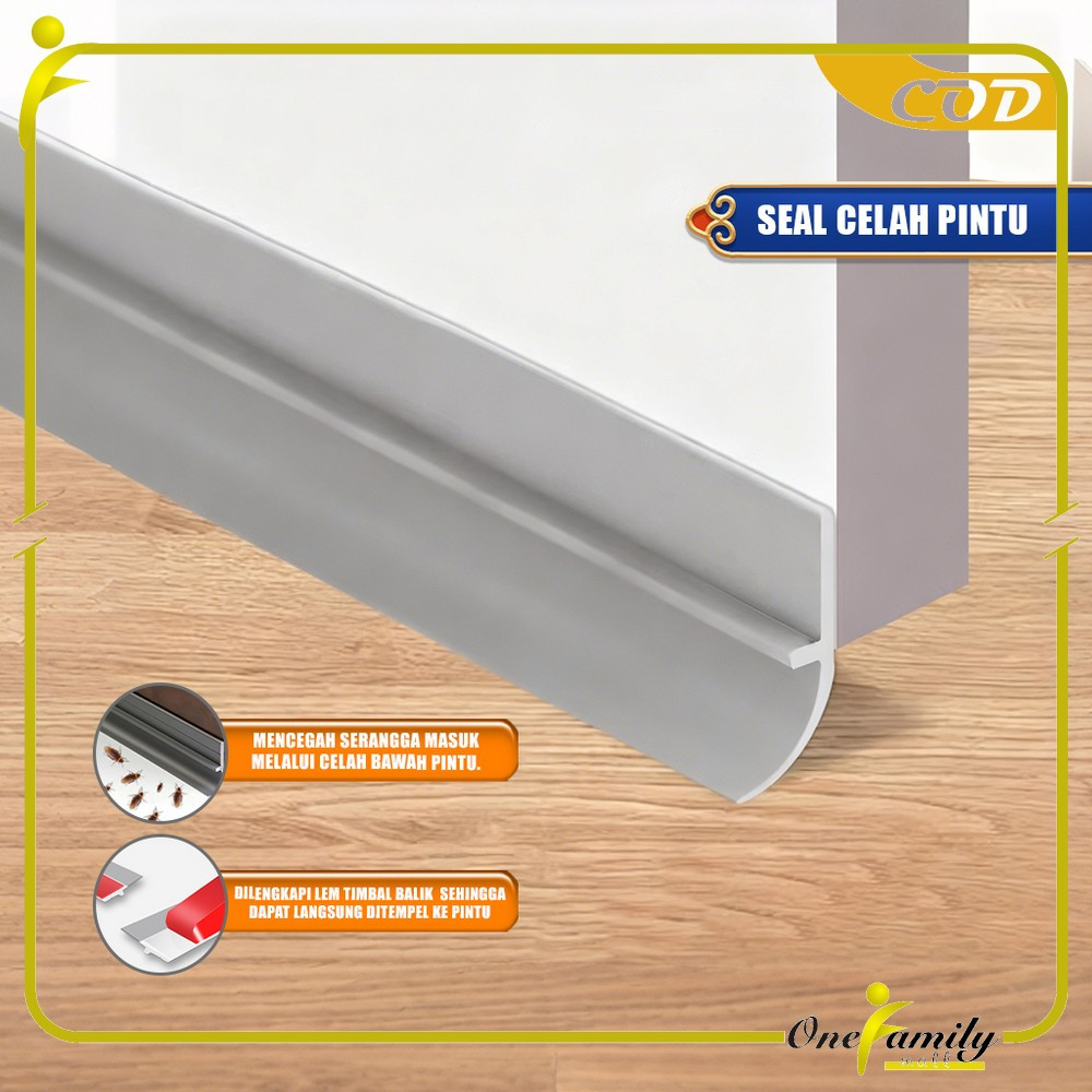 ONE-C1505 Penutup Celah Bawah Pintu Door Bottom Seal Minimalis / Penghalang Debu Angin Serangga Ruma