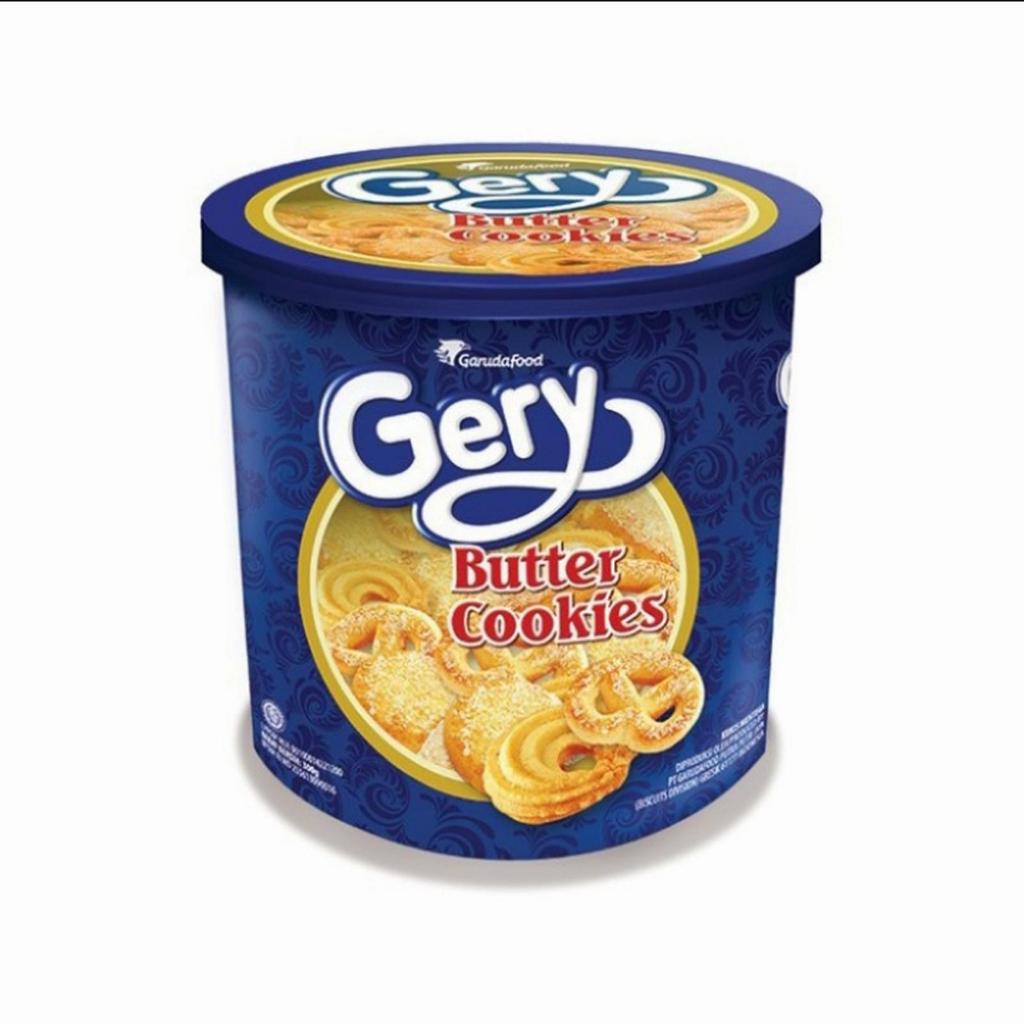 Gery butter cookies toples 300gr kaleng jar