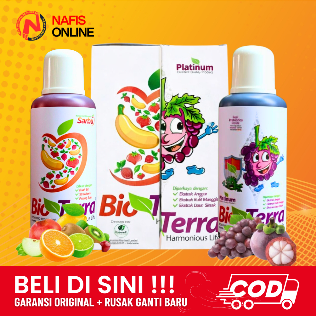 Bioterra Platinum / Bio Terra Platinum / Biotera Platinum / Asli Original Sari Buah Probiotik