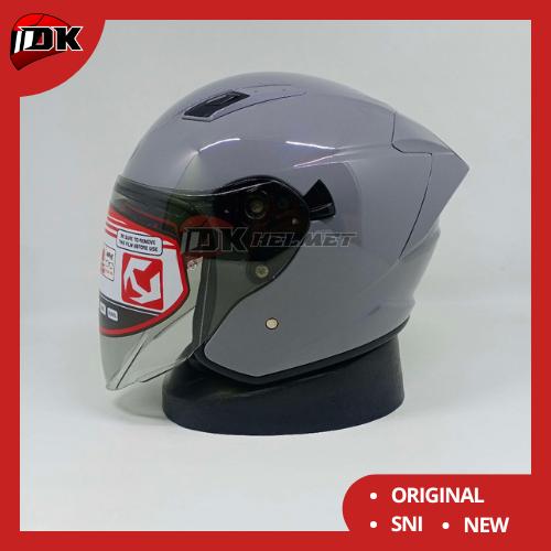 Helm Half Face NHK S1 GP Pro Solid Dim Grey Glossy Original