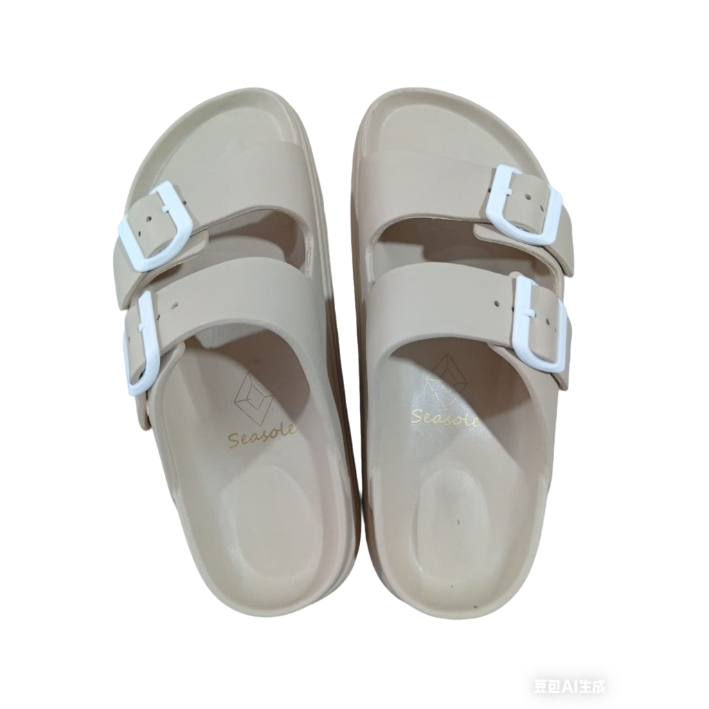 Seasole Sandal Wanita Korean Style Sendal Polos Bahan Lembut Sandal Slip On Sandal Karet Wanita