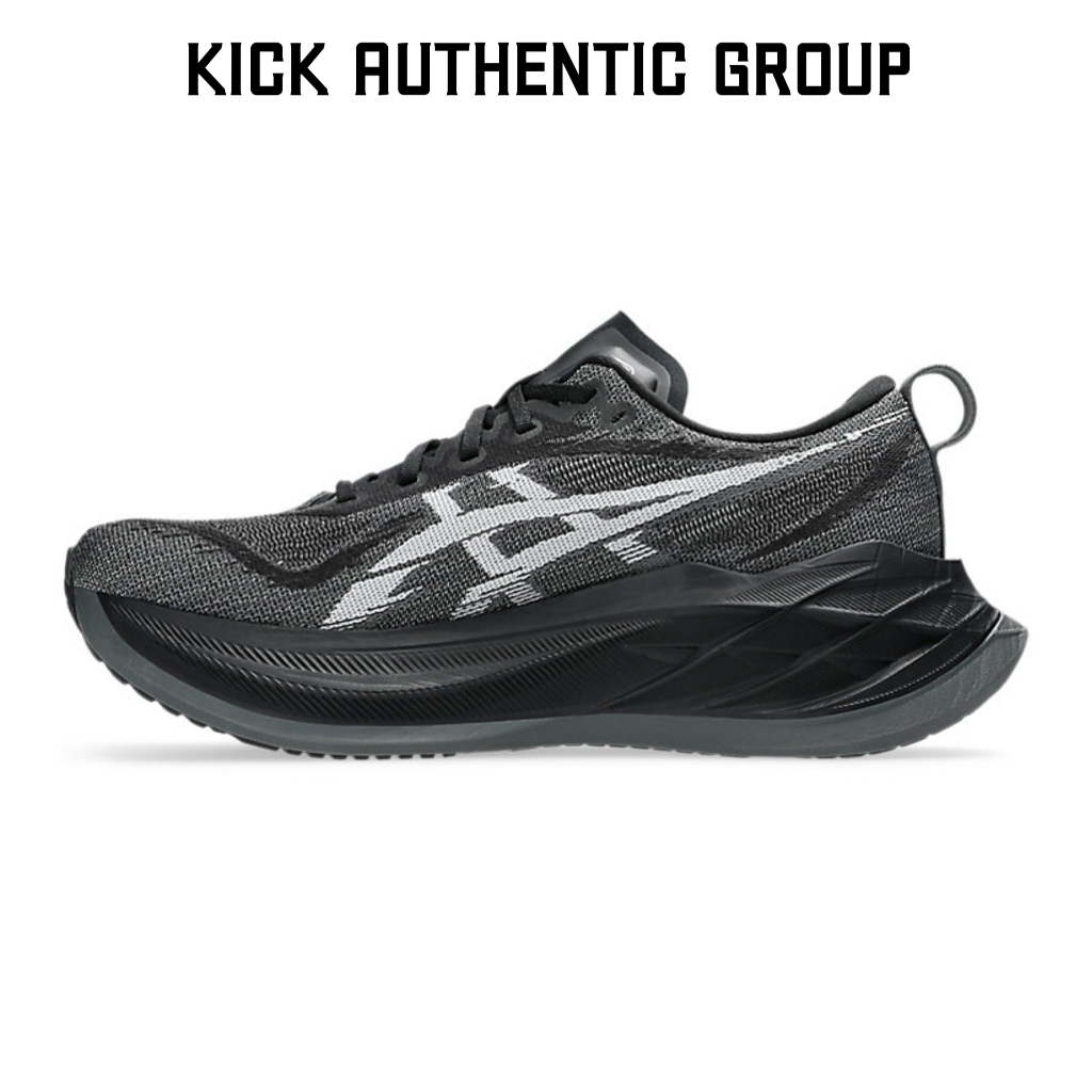 Sepatu Lari / Running Pria Wanita Asics Superblast 2 Black White Original