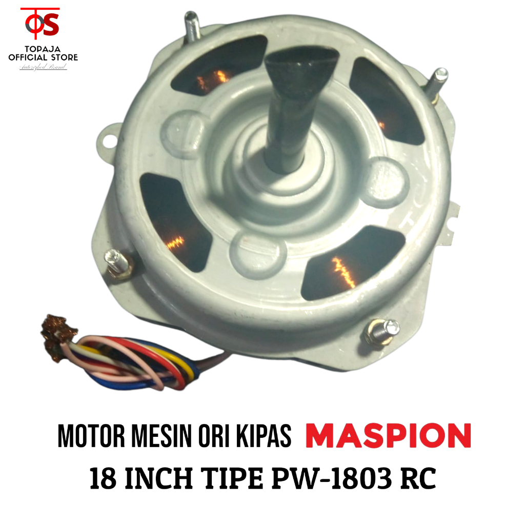Motor Mesin Dinamo Kipas Angin MASPION PW-1803 RC Original - PW 1803 RC Ukuran 18 Inch