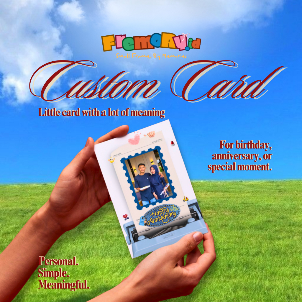 Custom Card Ucapan | Kartu Ucapan Custom Birthday, Anniversary, Valentine, Wisuda
