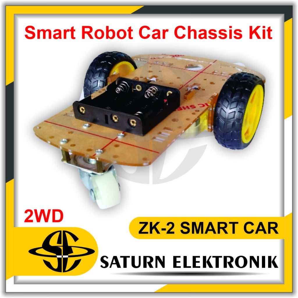 ZK-2 SMART CAR 2WD ROBOT CHASSIS KIT