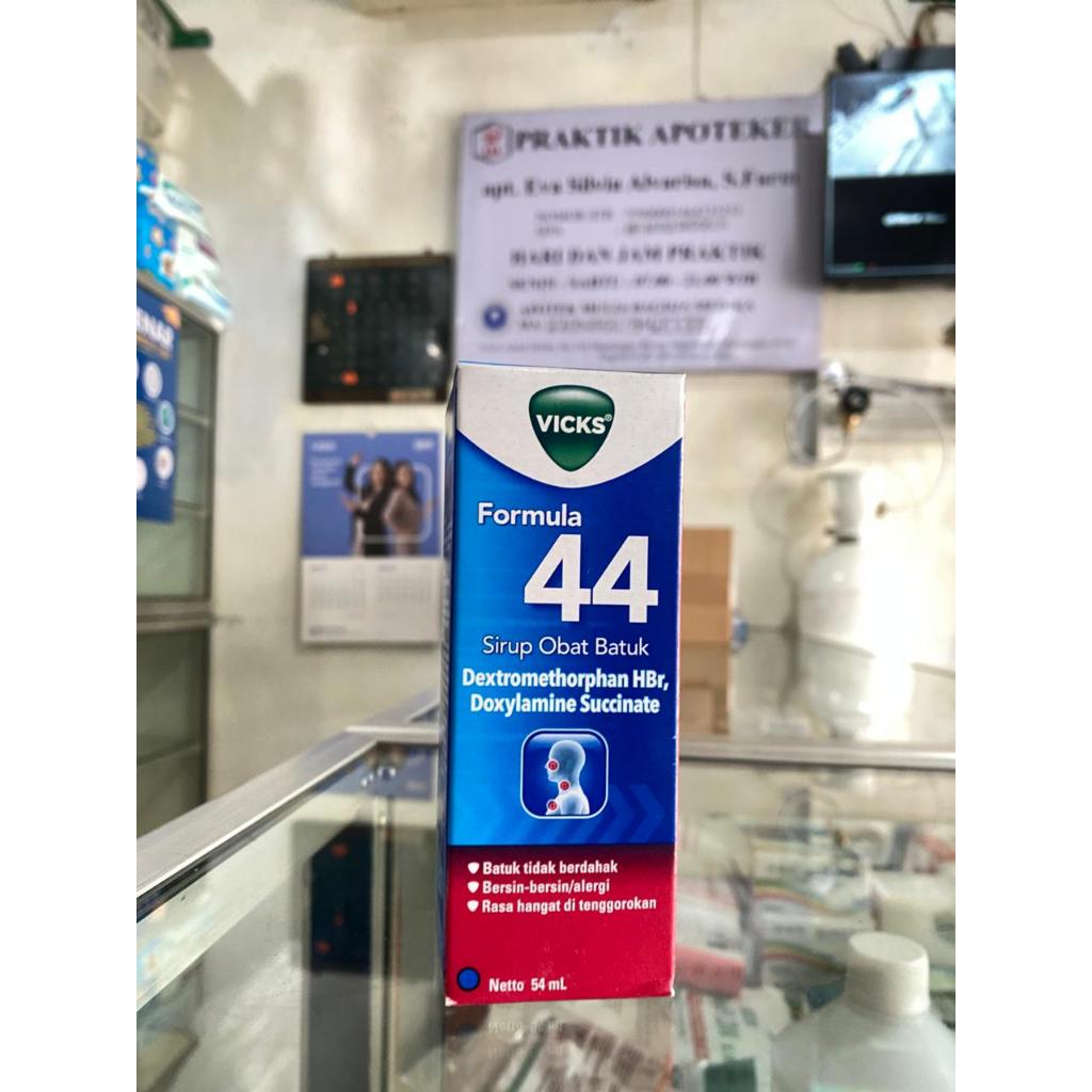 Sirup Obat Batuk Dewasa Vicks Formula 44 54ml - Meredakan Batuk Kering & Bersin