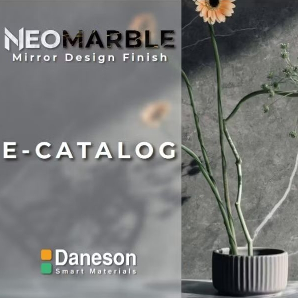 NeoMarble PVC Panel Papan Lembaran Motif Corak Marmer Interior Dinding