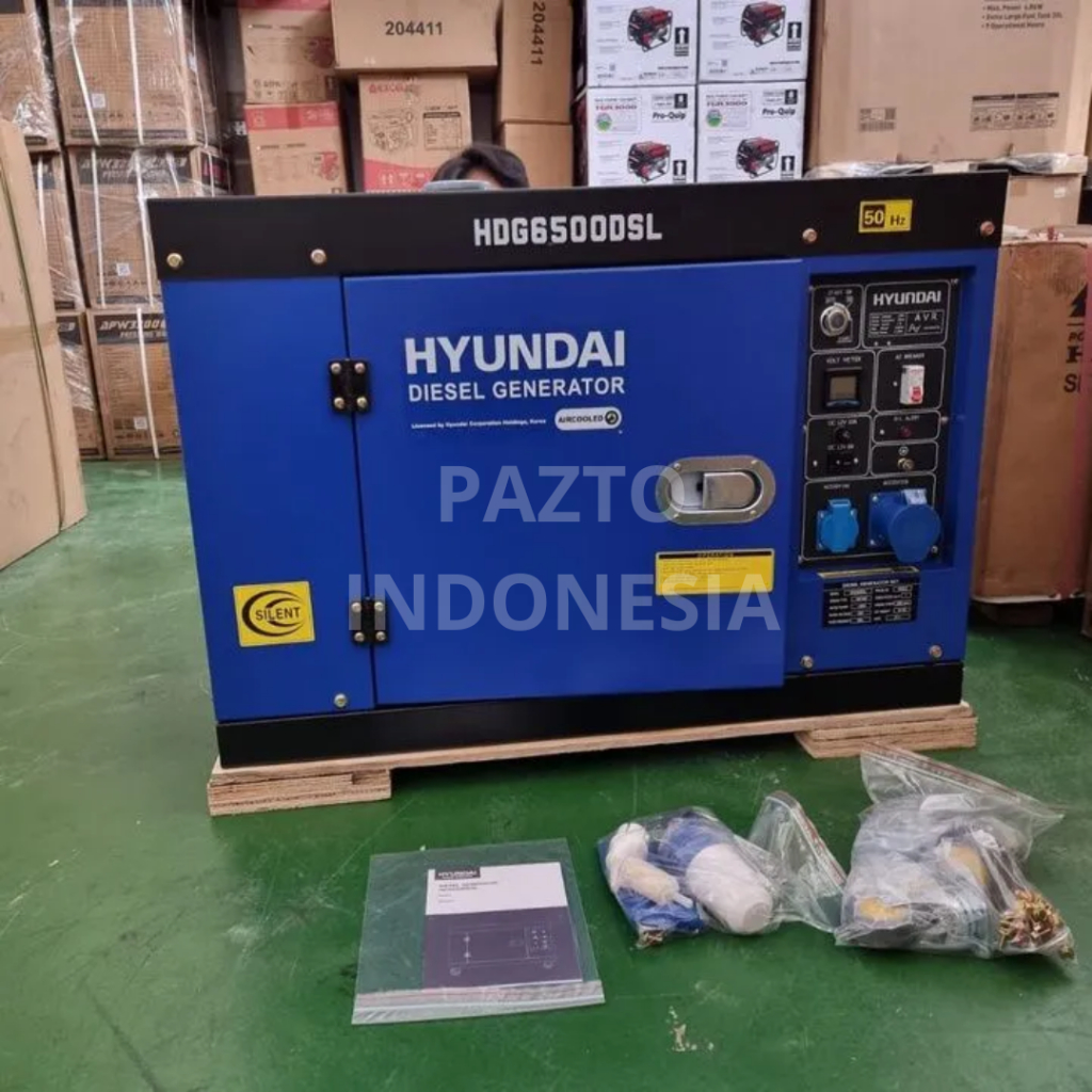 Genset Generator Silent Diesel Hyundai HDG 6500 DSL