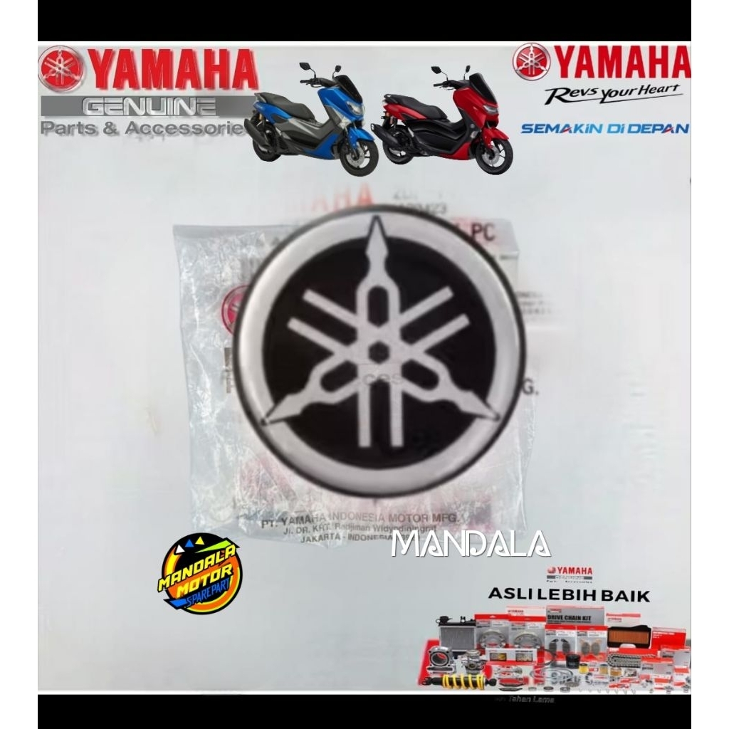 EMBLEM LOGO YAMAHA PANEL SEN NMAX OLD NMAX NEW  AEROX 2DP-F413B-00 ORIGINAL YAMAHA