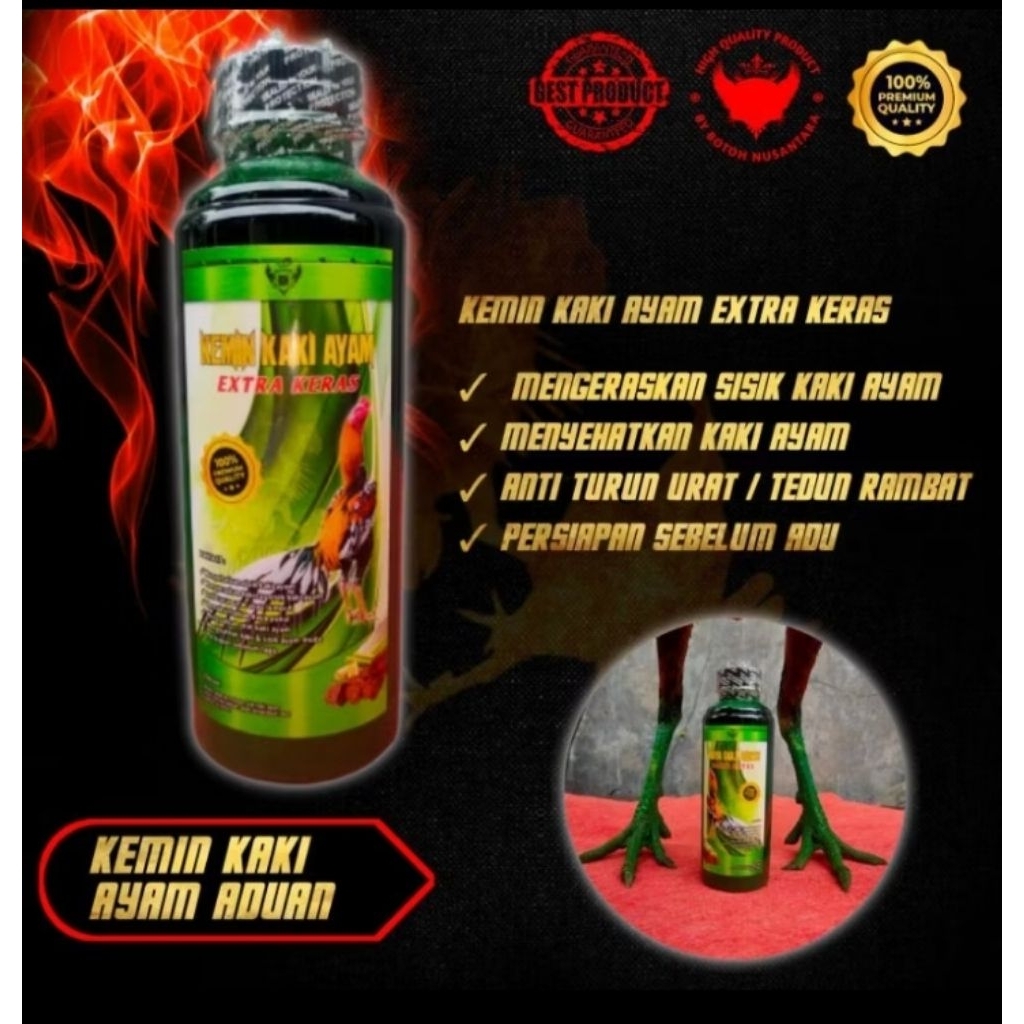 Kemin Kaki Ayam Extra Keras Original 250ml | Perawatan Sisik & Otot Kaki Ayam Aduan