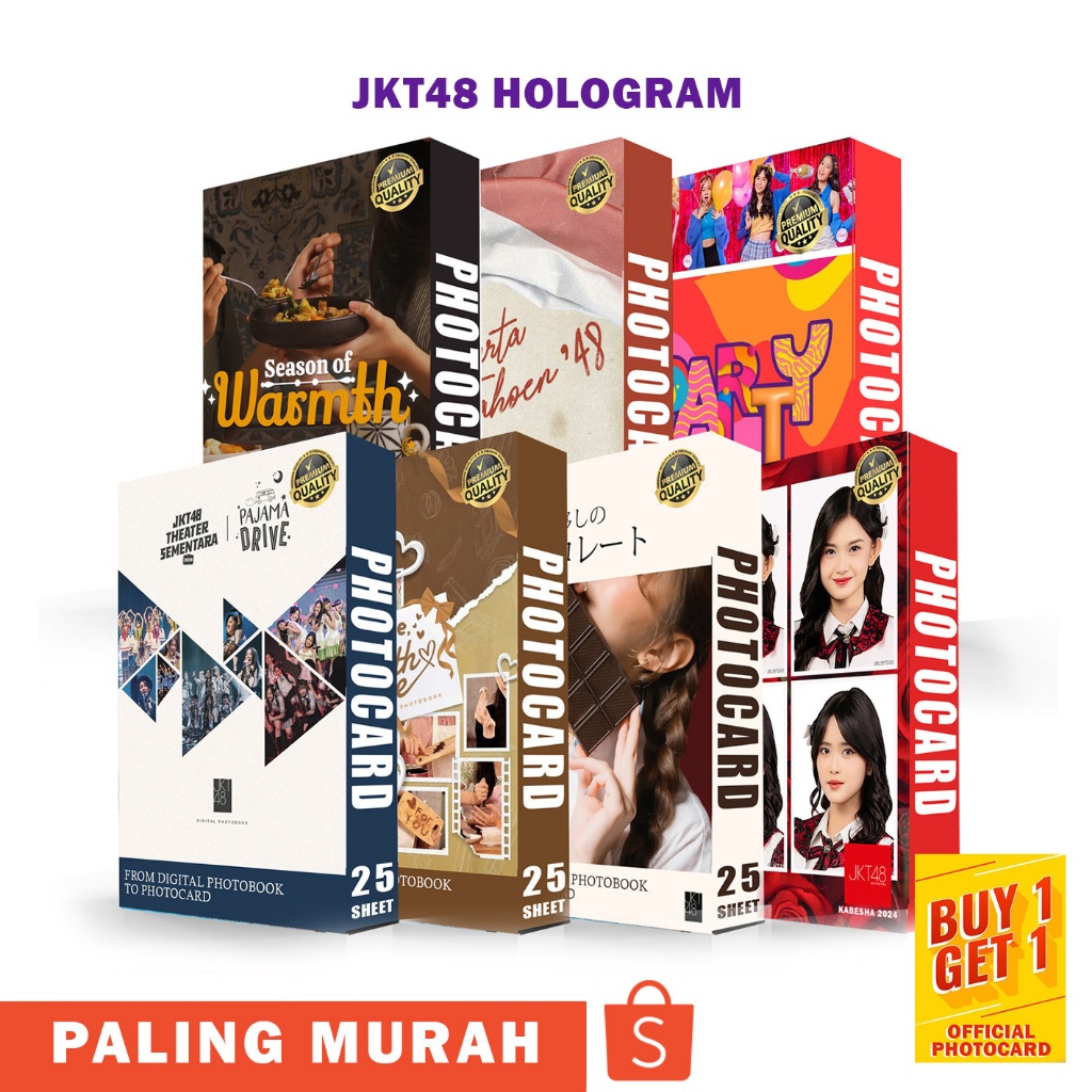 B1G1 PHOTOCARD JKT48 HOLOGRAM ISI 25 BELI 1 GRATIS 1