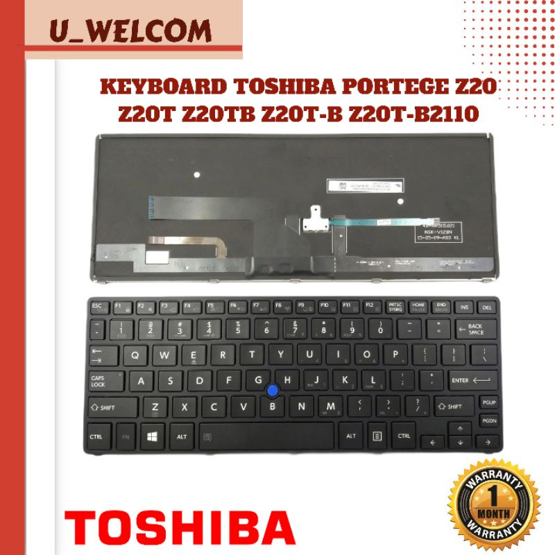 Keyboard Laptop Toshiba Portege Z20T-B Z20T-B2110 Z20T-B2111 Z20T-B2112