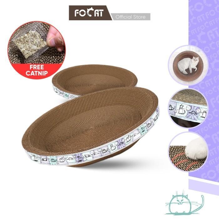 FOCAT Papan Garuk Kucing Anjing Anabul Multifungsi M11-M14 Cat Scratcher Cakaran Tempat Tidur Kucing