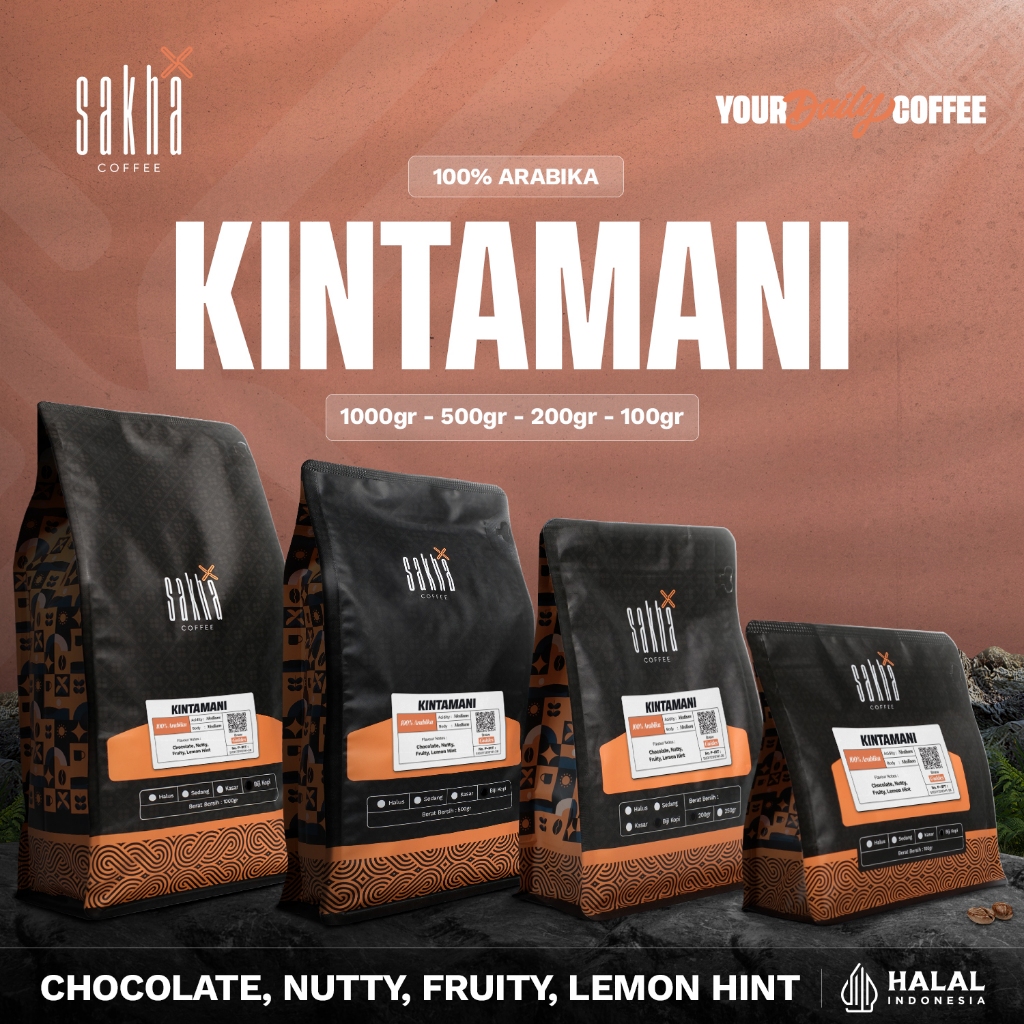Sakha Coffee Roastery Kopi Arabika Bali Kintamani Arabica Coffee Bean Espresso Manual Brew Biji Bubu