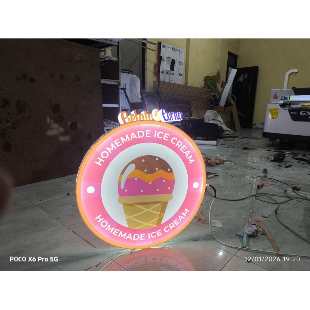 NEON BOX AKRILIK SLIM 2 SISI | NEON BOX AKRILIK EKONOMIS