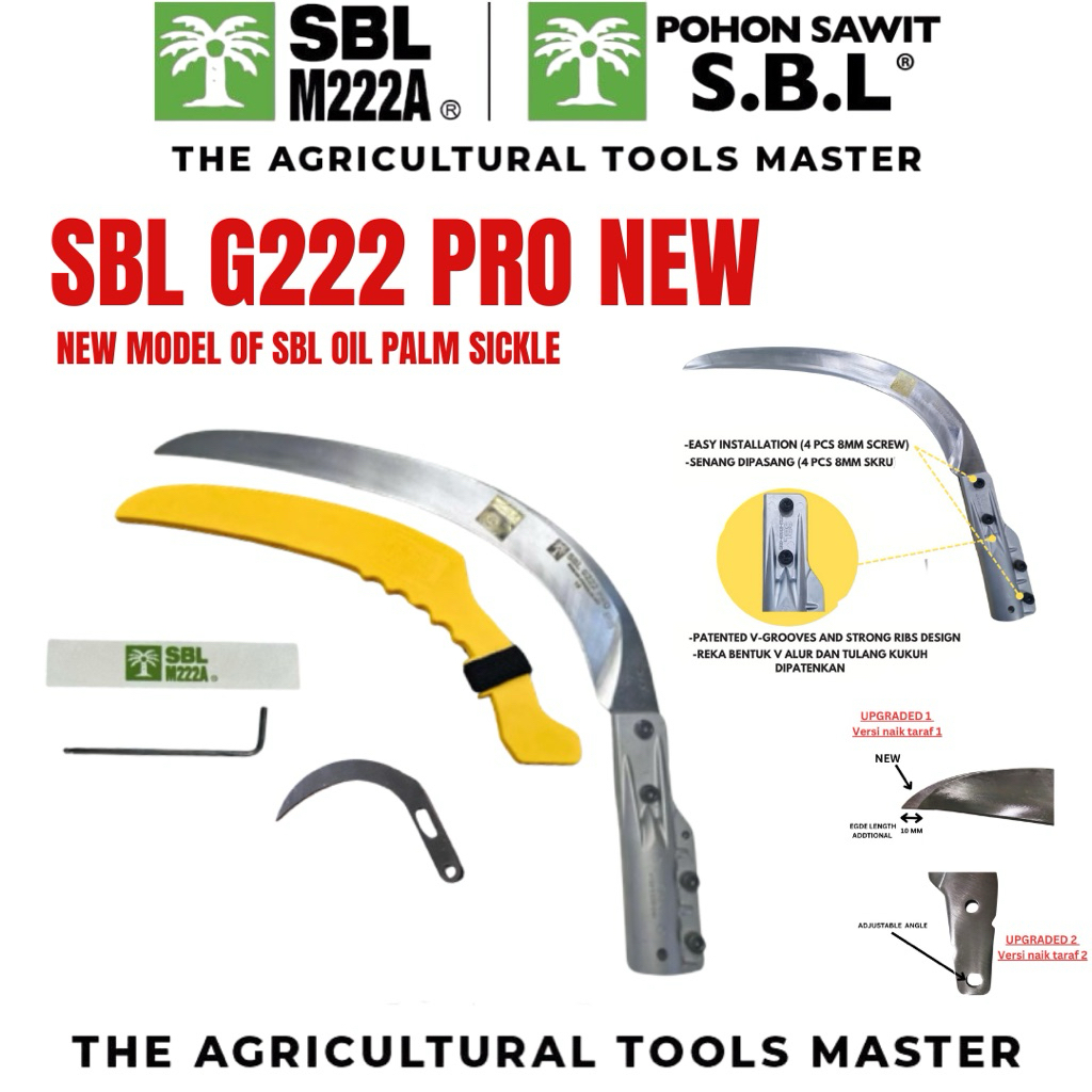 Egrek SBL G222 Pro premium siap pakai egrek sawit tanpa asah