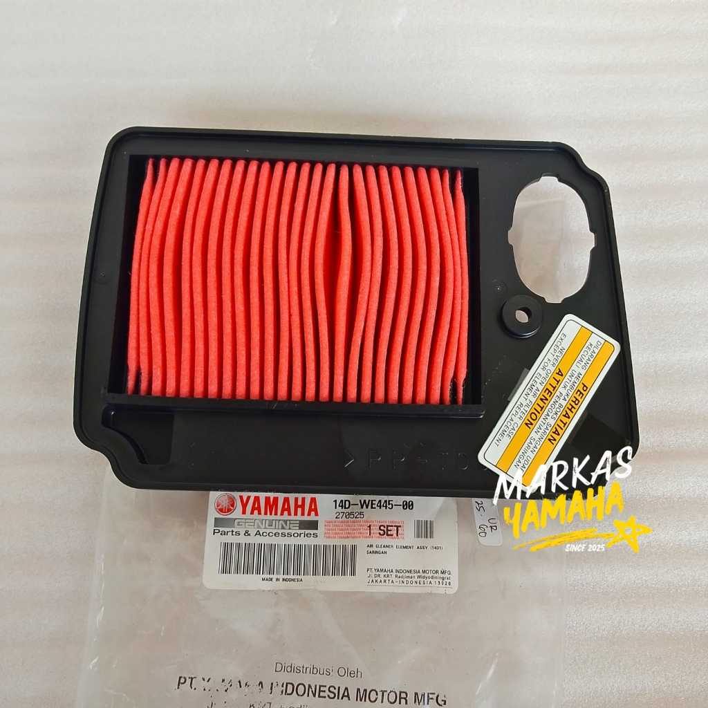 Filter Saringan Udara Mio Soul Fino Karbu 14D-WE445-00 Saringan Box Filter Mio Soul Fino Ori Yamaha