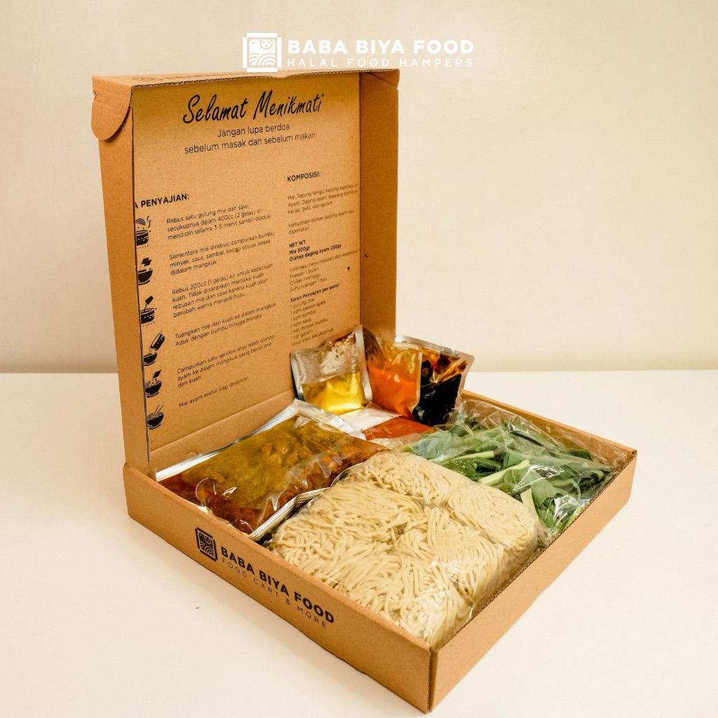 Hampers Mie Ayam Box Baba Biya Food