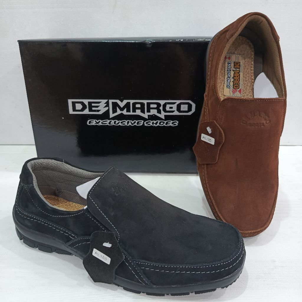 Sepatu Pantofel Kulit Notbok Merk De Marco MZ 289 | Sepatu Pantofel De Marco | Sepatu Kulit Balik | 