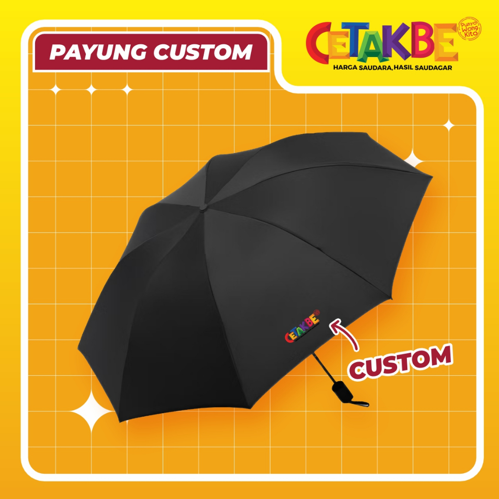 PAYUNG CUSTOM, PAYUNG LIPAT, CUSTOM LOGO