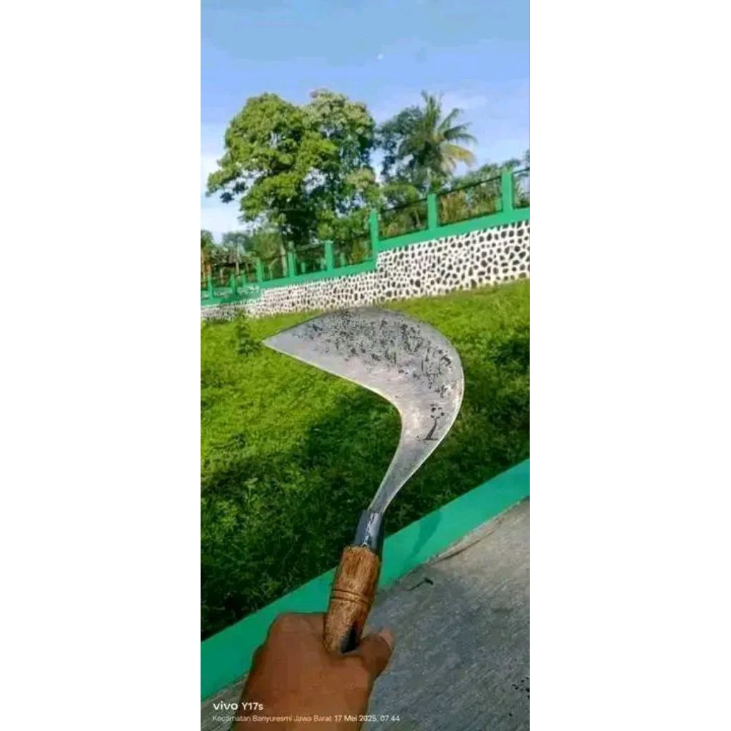 sabit/arit rumput model bandungan super tajam full baja pilihan berkualitas anti meleot / gompal