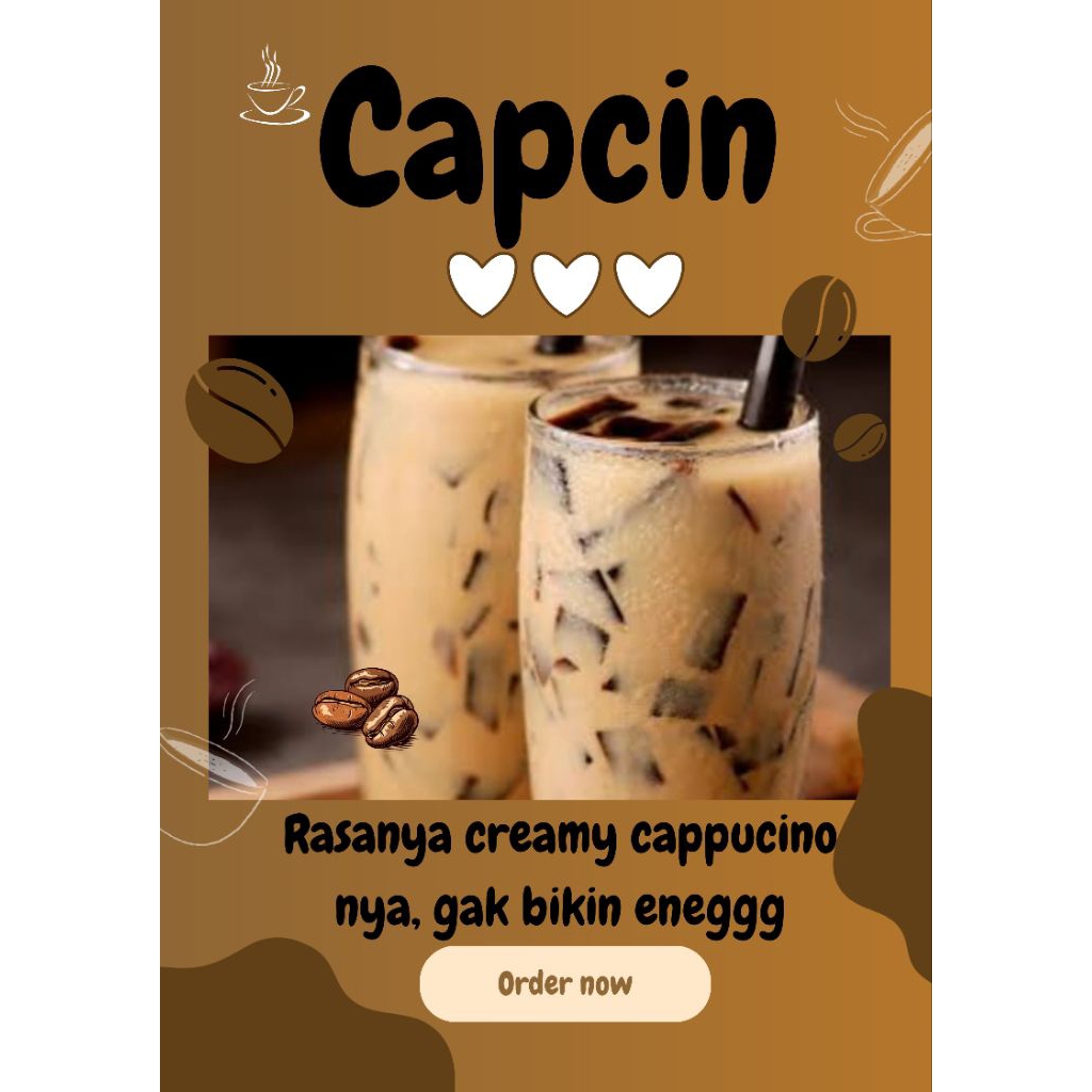 capcin (cappucino cincau)