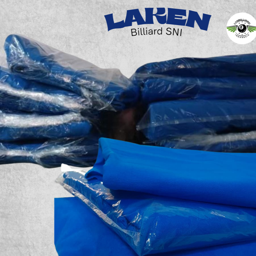 Laken Billiard 9 Feet, Kain Laken Meja Billiard Kuat Serat Jeans