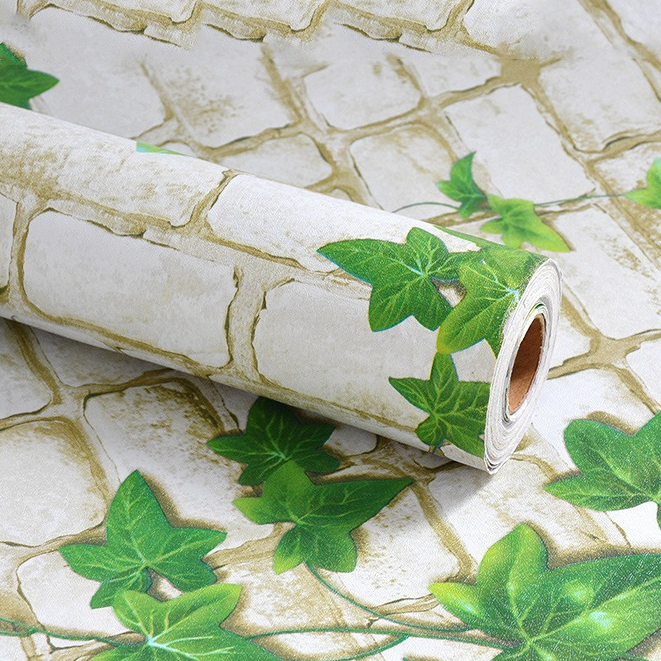 Wallpaper Dinding Motif BATA DAUN