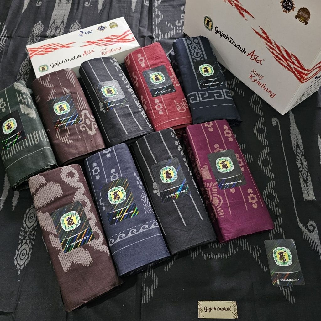 Sarung Gajah Duduk Asia kembang grosir