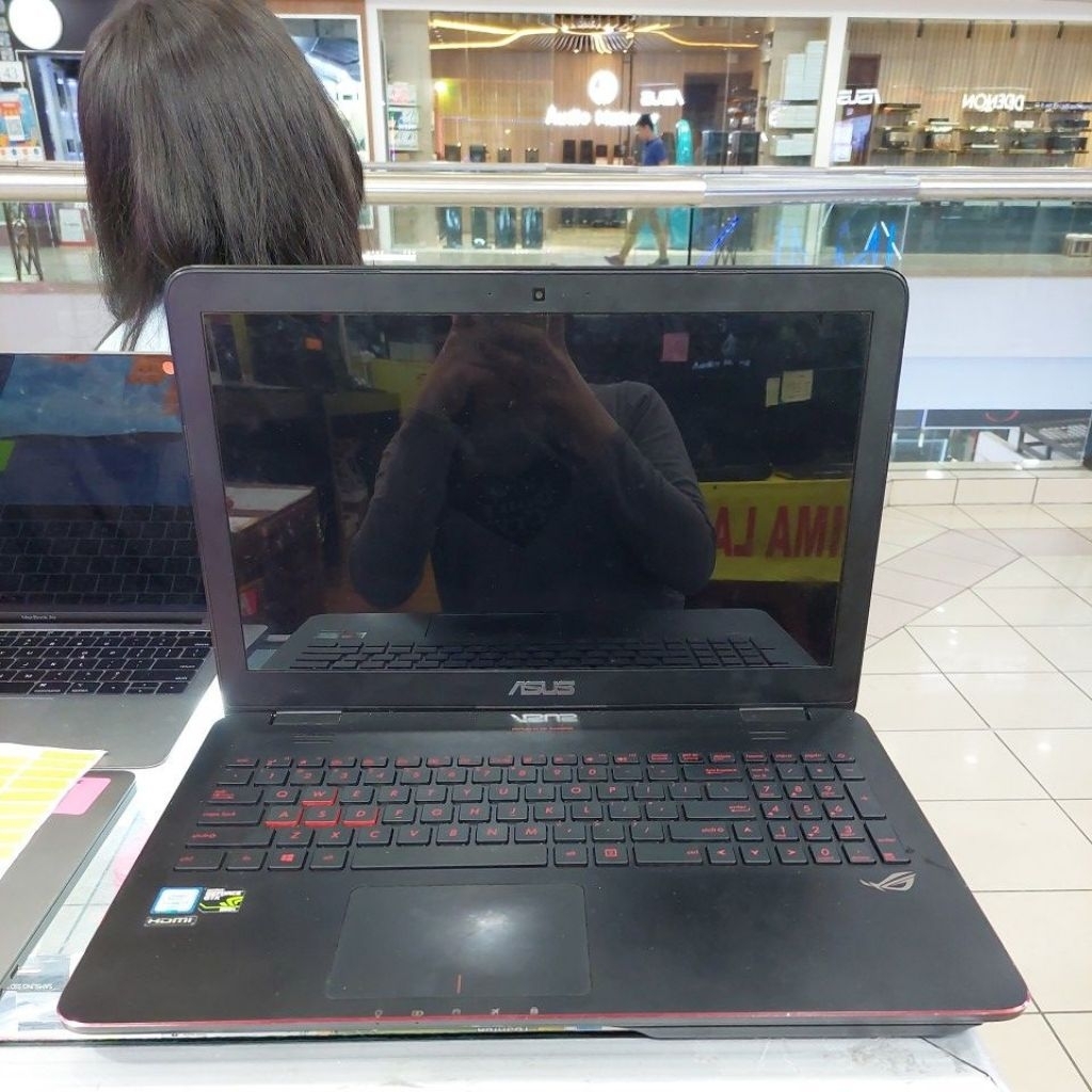 Laptop Asus ROG G551V Core i7 GTX 960M LCD rusak tanpa baterai, tanpa ram tanpa ssd jual casing dan 